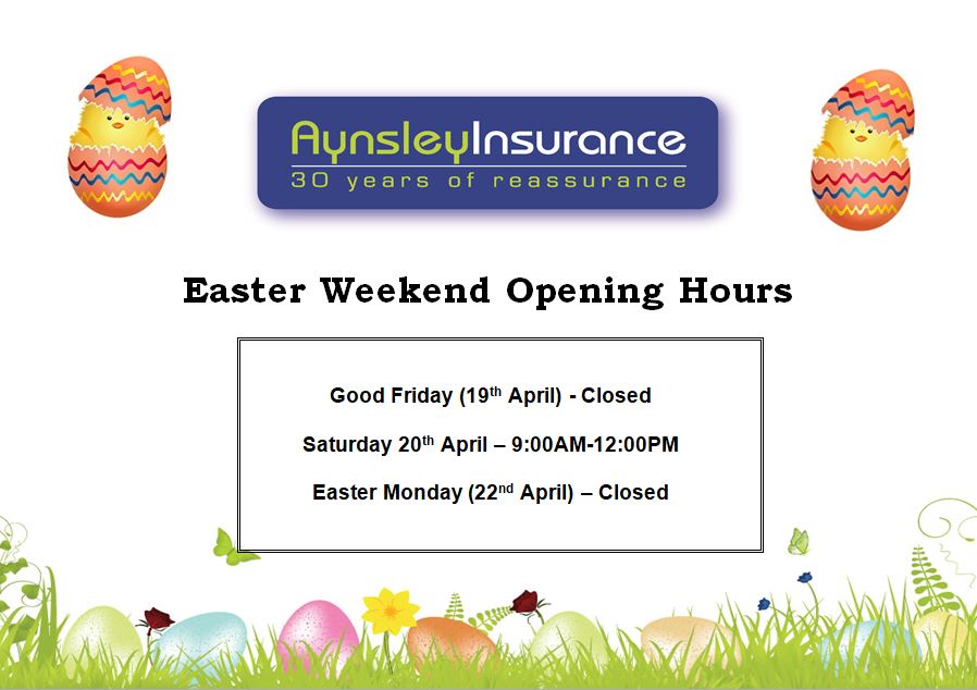 Easter Weekend Opening Hours 2019